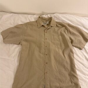 Point Zero Men's Tan Short Sleeve Shirt